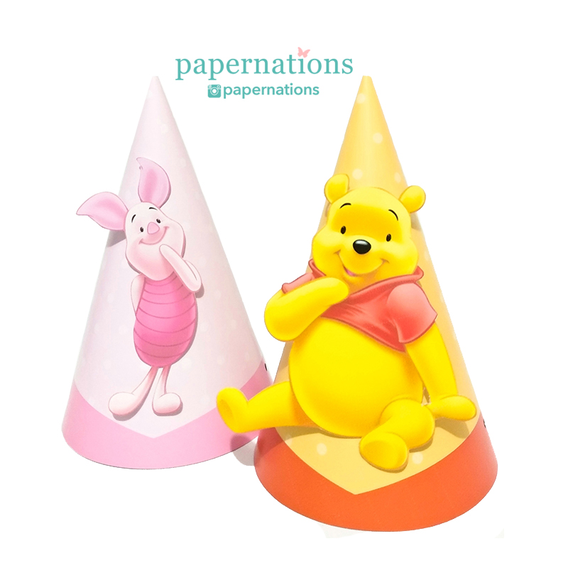 Pooh & Piglet Cone Hats